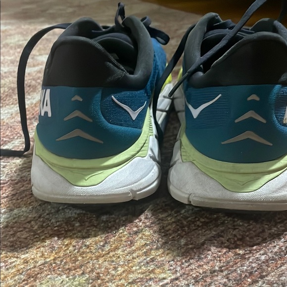 Men’s HOKA Blue/Yellow Running Shoes. Used- photos for minimal wear tear. No box - Picture 3 of 9